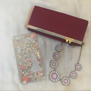 Alice in Wonderland 6/6S Plus clear/glitter case